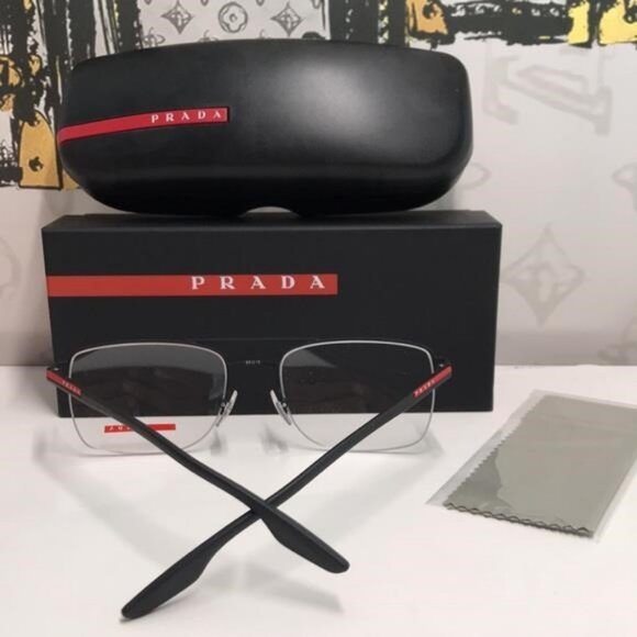 NEW & 100% AUTHENTIC Prada VPS 51M Linea Rossa eyeglasses - Picture 4 of 13